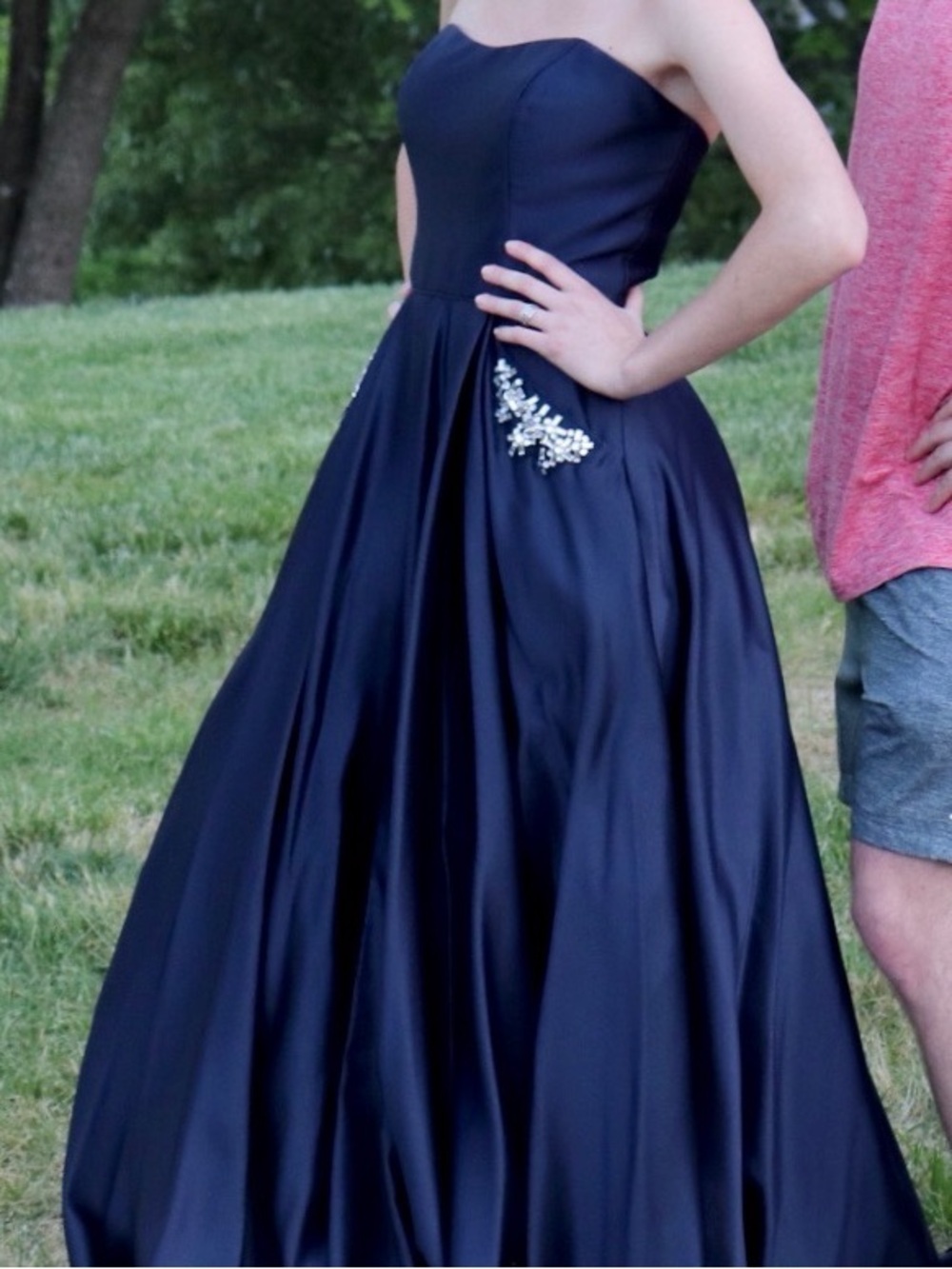 Navy Prom/ Formal dress Worn once!